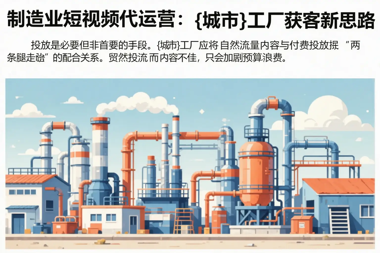 制造业短视频代运营:芝罘工厂获客新思路